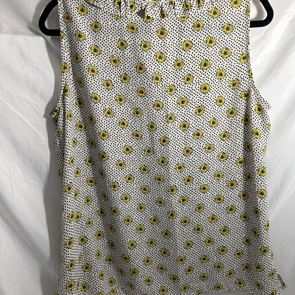 Talbots Sleeveless Sunflower Ruffle Boho Top - Picture 4 of 4